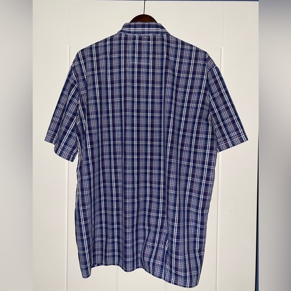 Dickies Work Plaid Collared Men L Button Short Sleeves Shirt Casual Relax Fit‎ - Picture 3 of 7